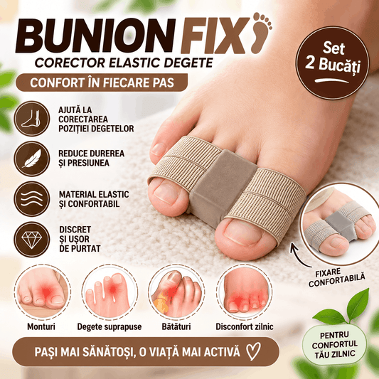 BunionFix™ –  Set 2 Bucăți Corector Elastic pentru Monturi