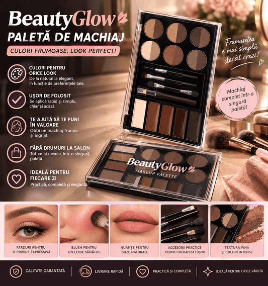 BeautyGlow - Paletă pentru Machiaj