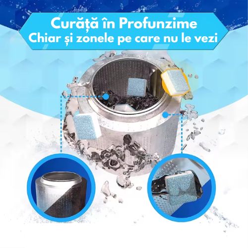 CleanWash – Tablete pentru Mașina de Spălat