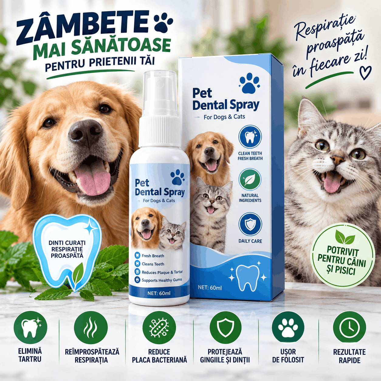 PetSmile - Spray Dentar Animale