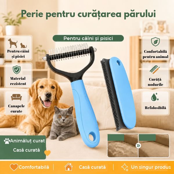 FurFree™ – Perie pentru Îndepărtarea Părului 1+1 GRATIS